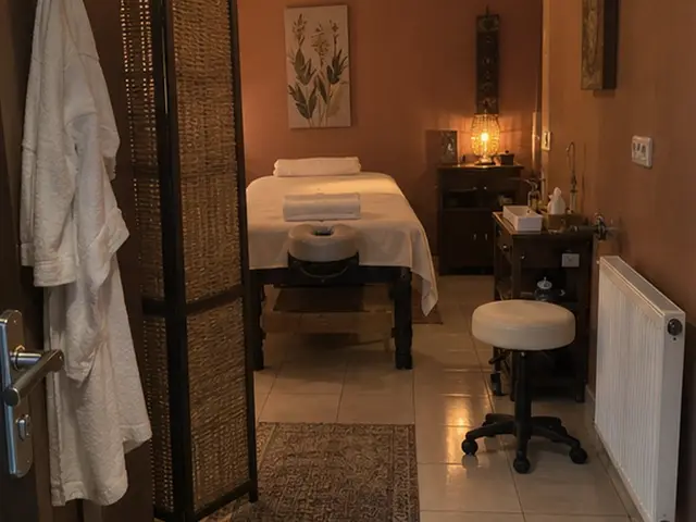 Paravanlı, mumla aydınlanan masaj odası — Şirintepe, Masaj Salonun
